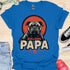 Bulldog Papa - V7 - Gothic Graphic Dark T-Shirt